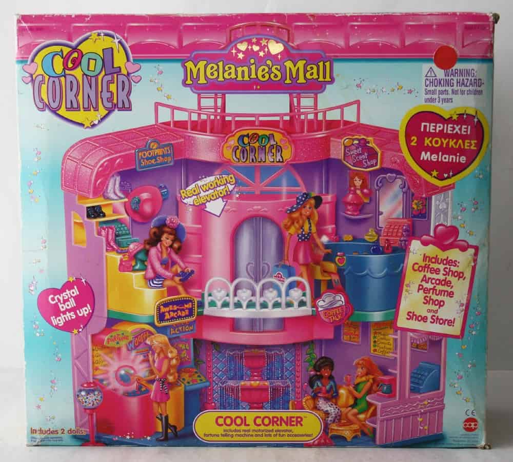 The vintage Melanie's Mall Corner Playset from Ebay.