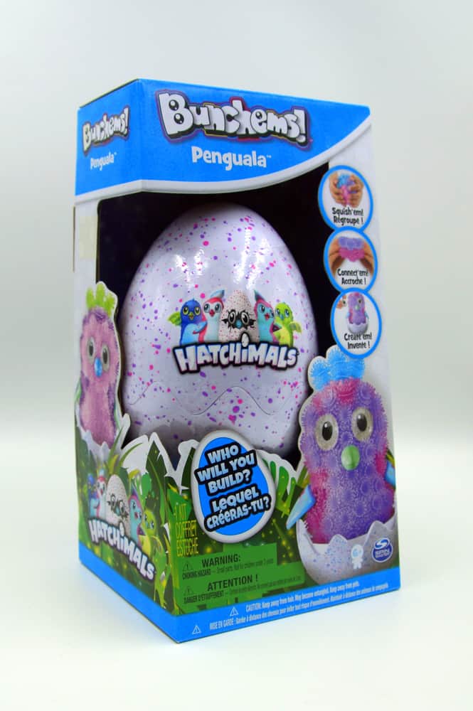 Bunchems Hatchimals penguala surprise egg in retail box.