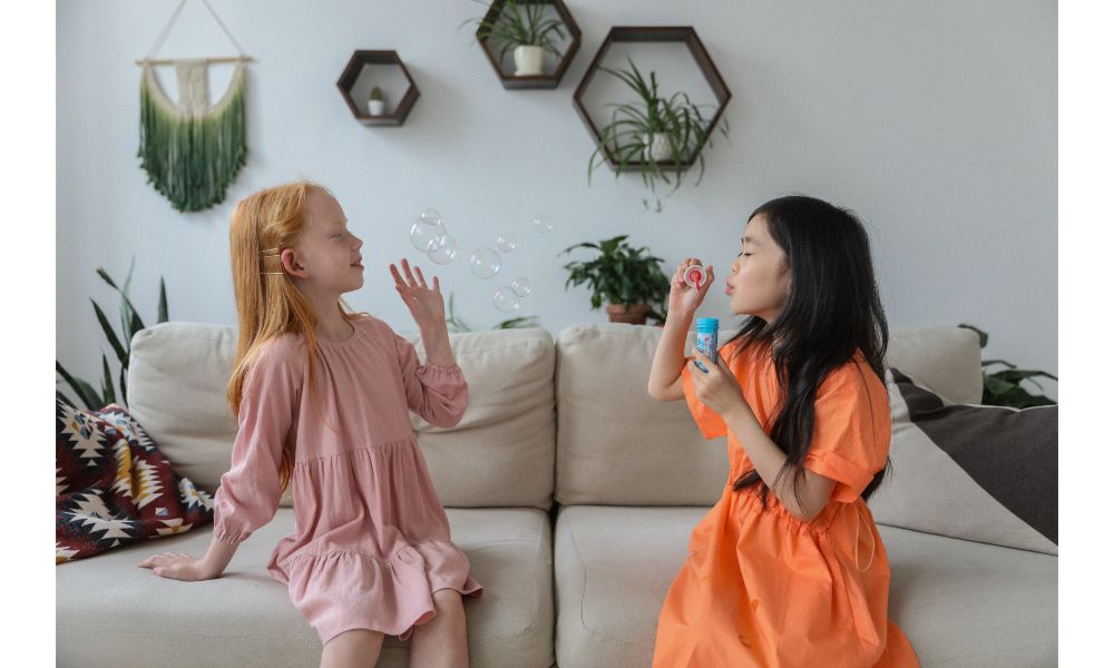 fun things to do with babies Blowing Bubbles