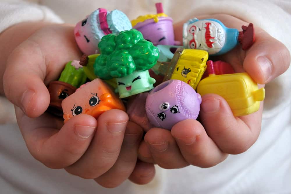 5 Toys Very Much Like Shopkins Toys 1 Young girl holding Shopkins.