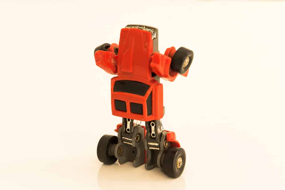 Transformer robot convertible into auto