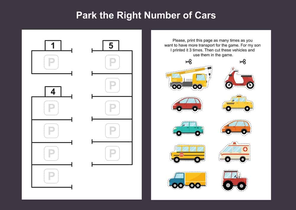 This is a printable roadtrip cutout activity.