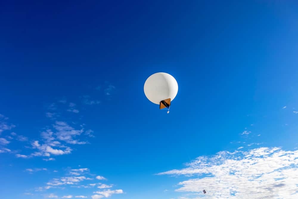 Ceiling balloon in the sky.