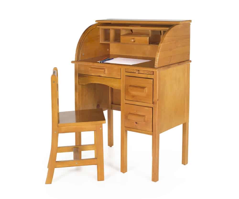 Jr. Roll-Top Desk - Light Oak