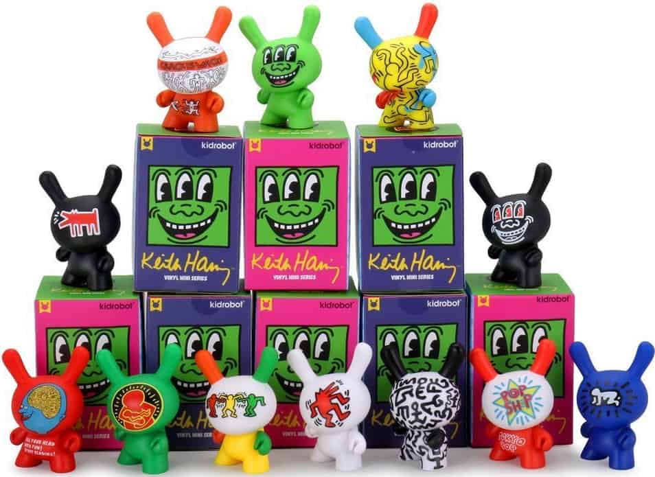 The Keith Haring Dunny Series toys from Mindzai.