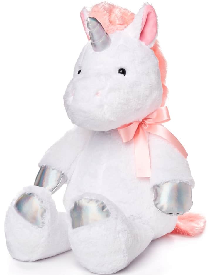 This is the Spark Create Imagine Metallic Plush Unicorn from Walmart.