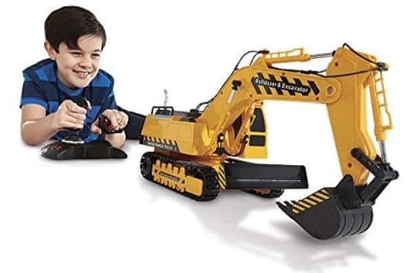 31 Superb Digging Toys for Kids Who Like to Dig 7 The Kid Galaxy Mega Construction Remote Control Excavator & Bulldozer from Walmart.