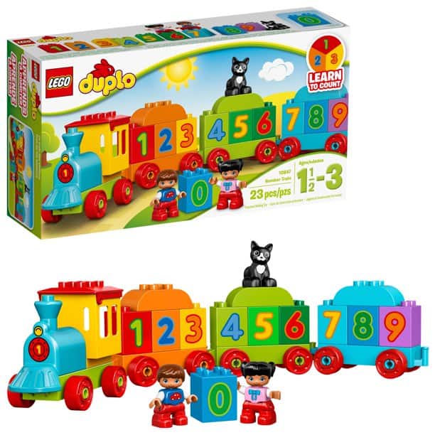 The LEGO DUPLO My First Number Train 10847 (23 Pieces) from Walmart.