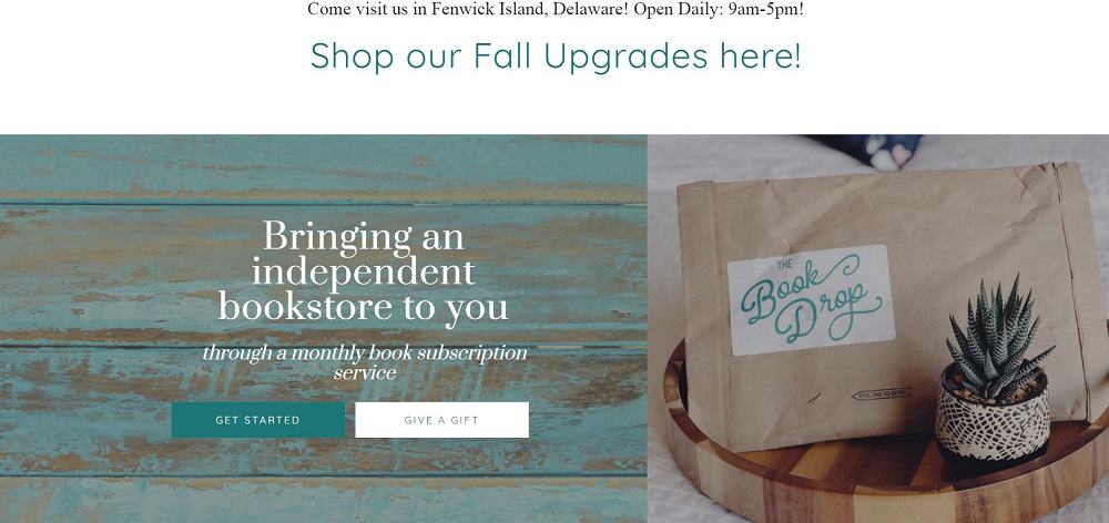 26 Perfect Gifts for 12 Year Old Girls 4 This is a screenshot of The Book Drop website homepage.