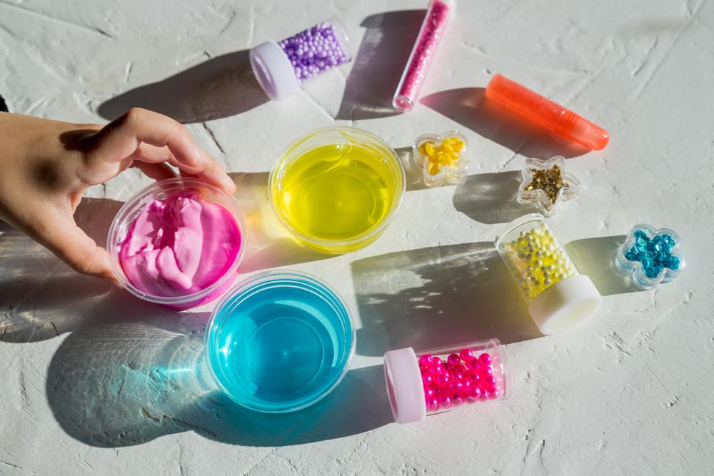 50 Best Group Activities For Kids 7 These are the various ingredients to making a fluffy slime.