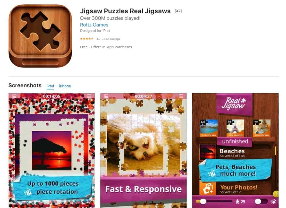 26 Popular Types of Puzzles for Kids 11 Screenshot of Jigsaw Puzzle Real app.