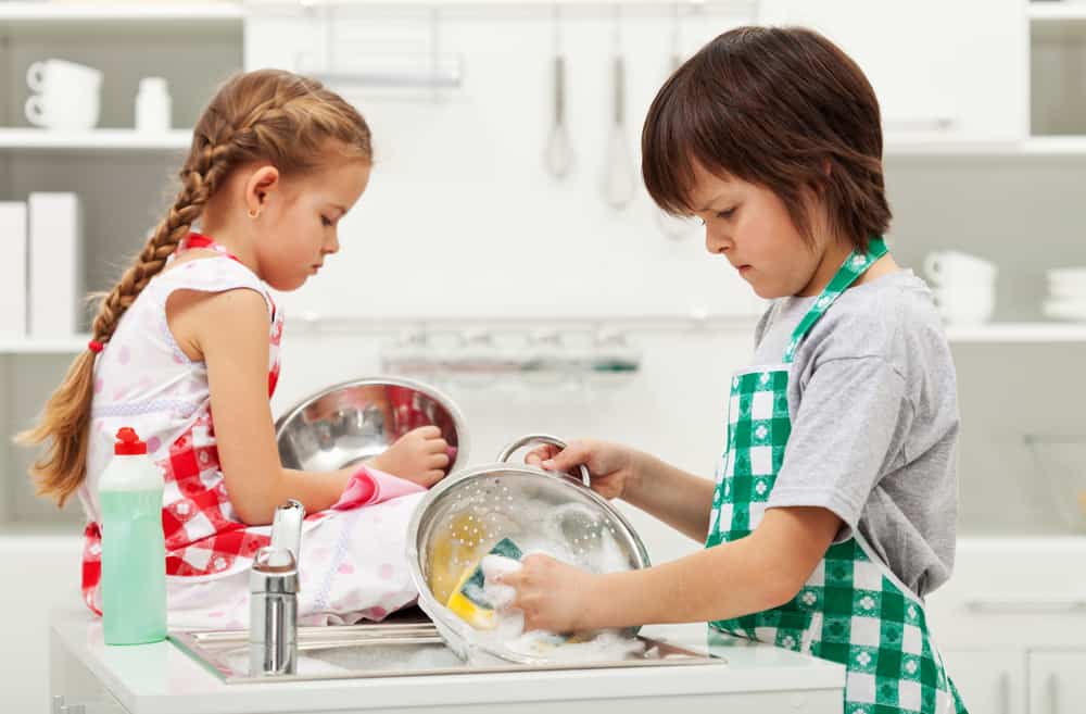 15 Best Chores for 5-6 Year Olds 17 Grumpy kids doing house chores.