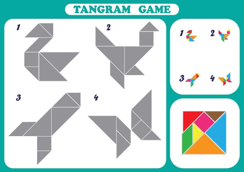 26 Popular Types of Puzzles for Kids 4 Tangram game puzzle for kids.