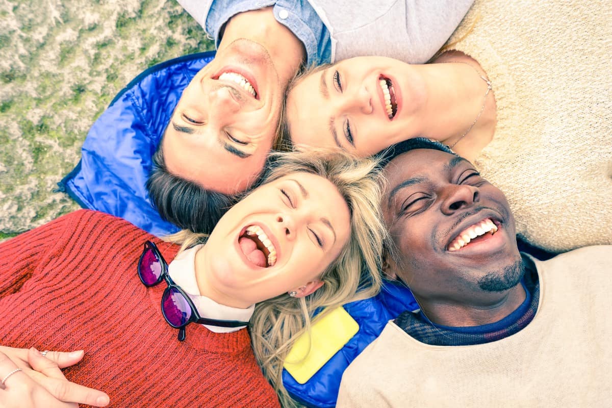 A group of diverse friends